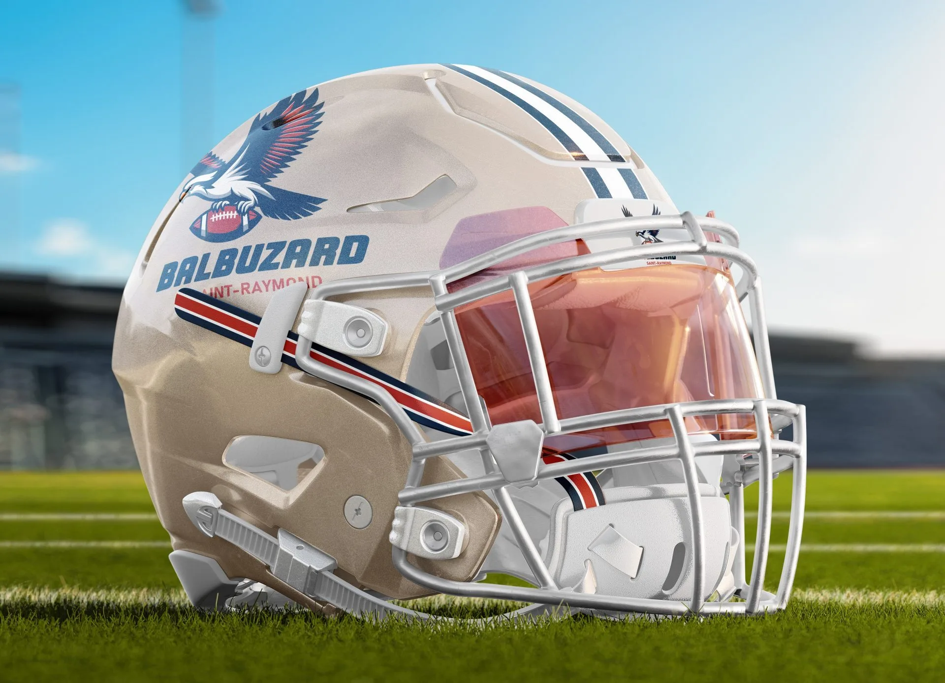 Realistic Football Helmet Mockup