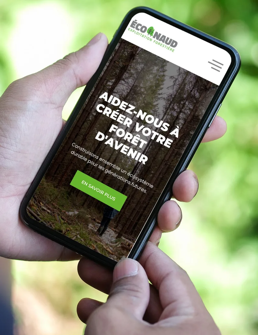 Homescreen phone mockup